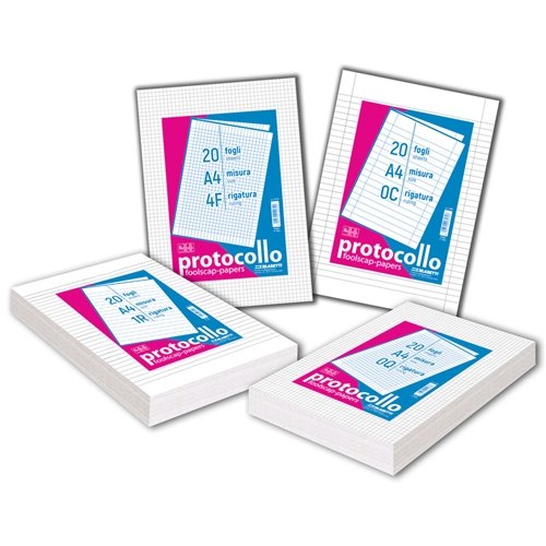 Confez. 20 fogli prot. 0c