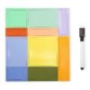 10 MEMO MAGNETICI PIATTI MULTICOLORE  KIKKERLAND