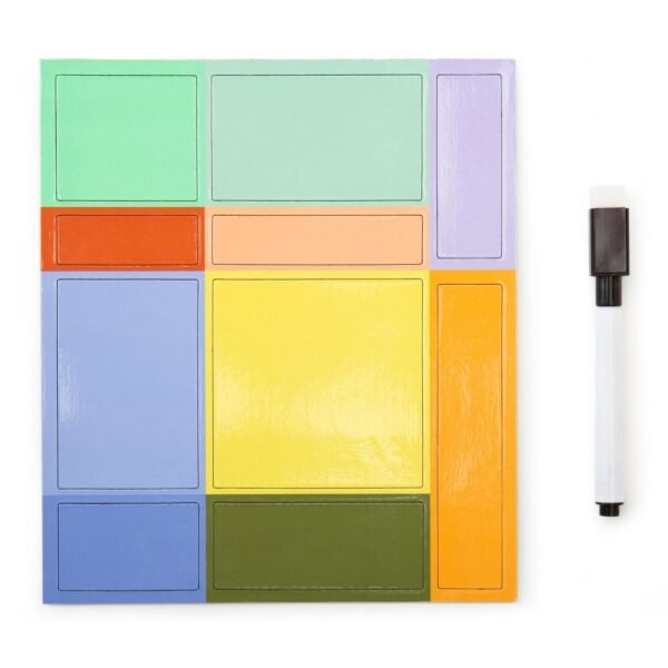 10 MEMO MAGNETICI PIATTI MULTICOLORE  KIKKERLAND