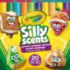 10 pennarelli lavabili doppia punta maxi silly scents