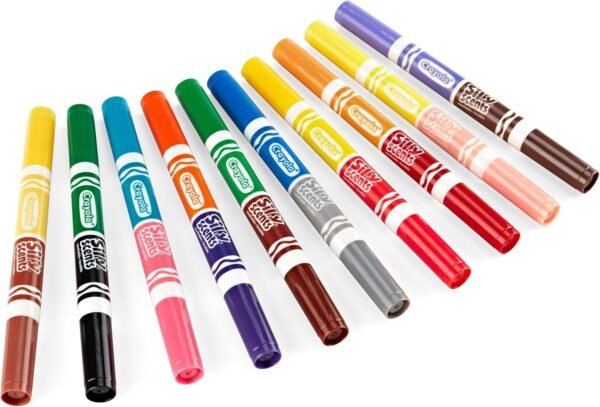 10 pennarelli lavabili doppia punta maxi silly scents