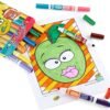 10 pennarelli lavabili doppia punta maxi silly scents
