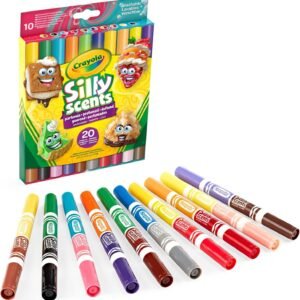 10 pennarelli lavabili doppia punta maxi silly scents