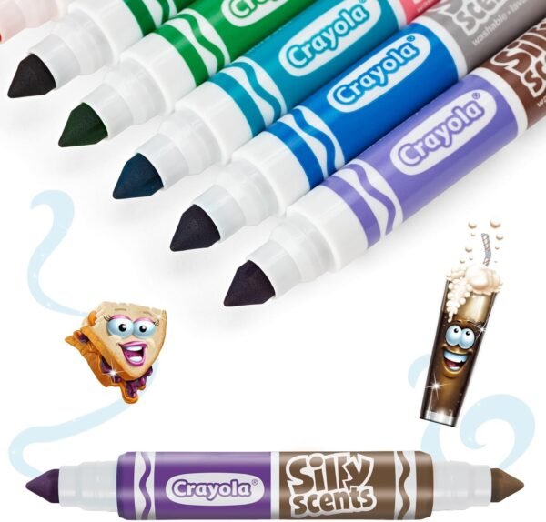 10 pennarelli lavabili doppia punta maxi silly scents