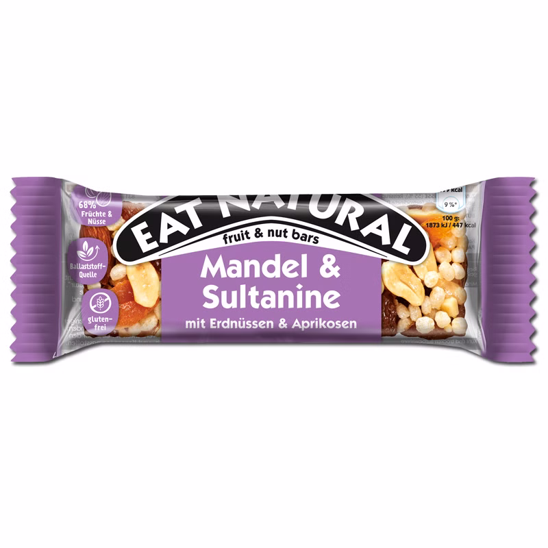 Ferrero eat natural fruit & nuts bars mandorle-uva sultanina