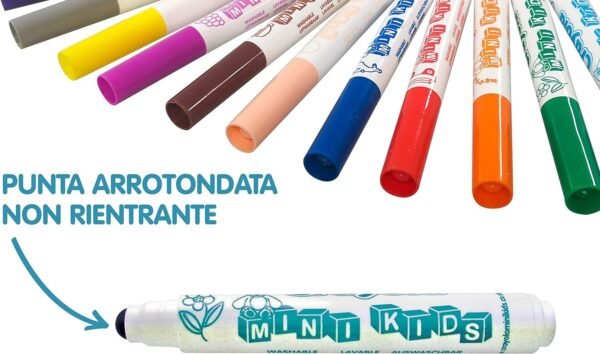 12 colori fibra mini kids