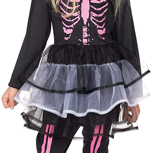 12358 Skeleton dress with leggings  116 cm