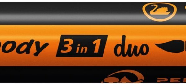 Stabilo woody 3in1 duo arancione/nero