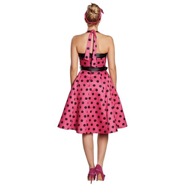 13128 50S dress pink/black