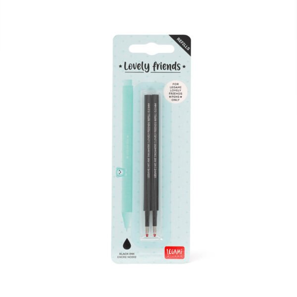 2 REFILL PENNA GEL L. FRIENDS -
LOVELY FRIENDS REFILL SET - BLACK
