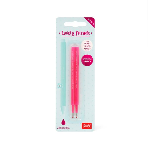 2 REFILL PENNA GEL L. FRIENDS -
LOVELY FRIENDS REFILL SET - NEON
PINK