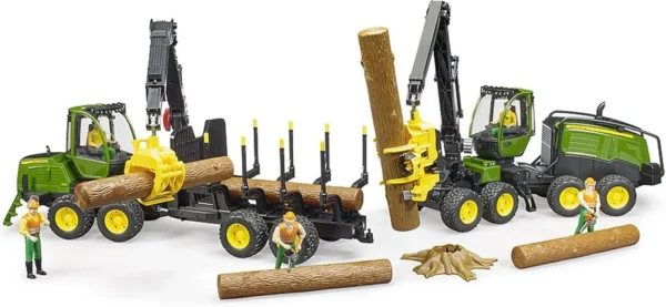 2135 - BRUDER - John Deere 1270G taglia tronchi con braccio
meccanico