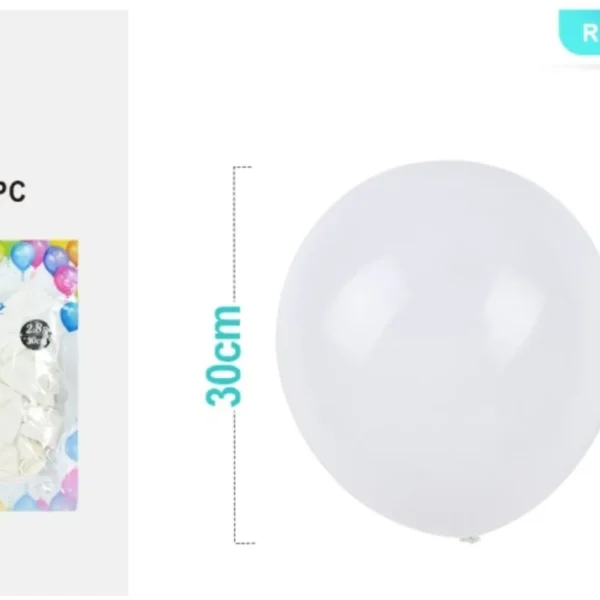 2.8G Palloncino 30CM 25PC colore bianco