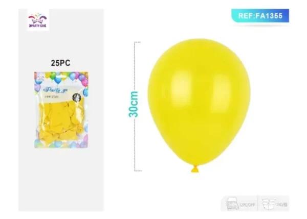 2.8G Palloncino 30CM 25PC colore giallo