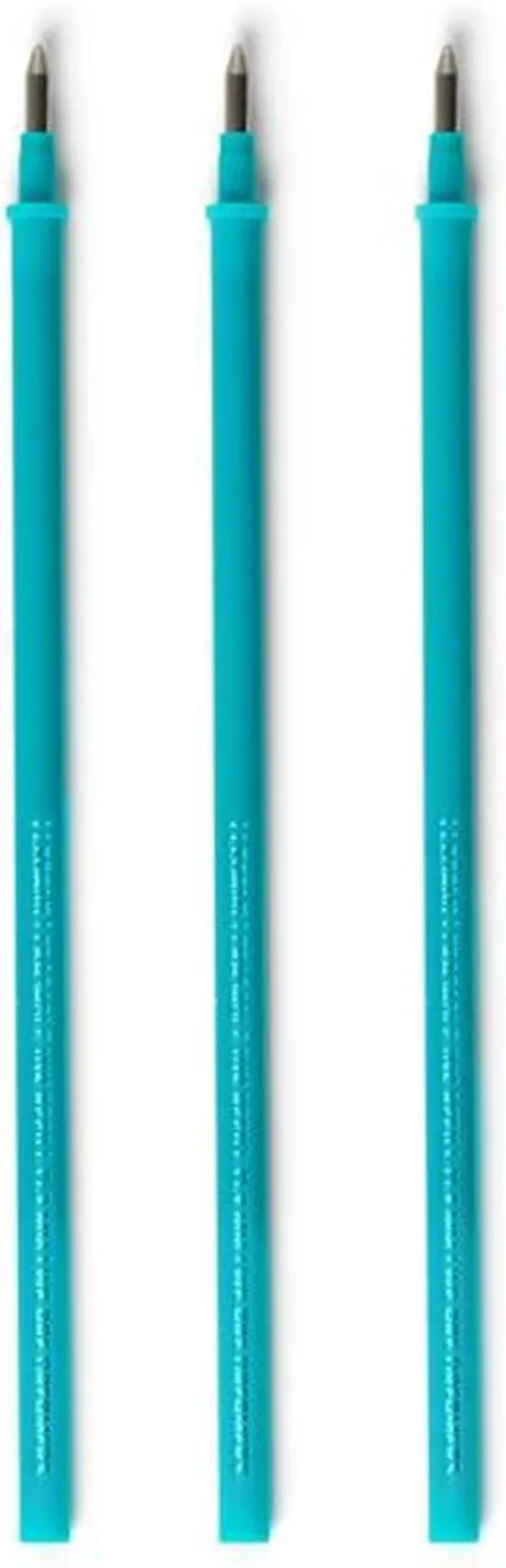 3 REFILL PENNA GEL CANCELLAB. - ERASABLE PEN REFILLS- TURQUOISE