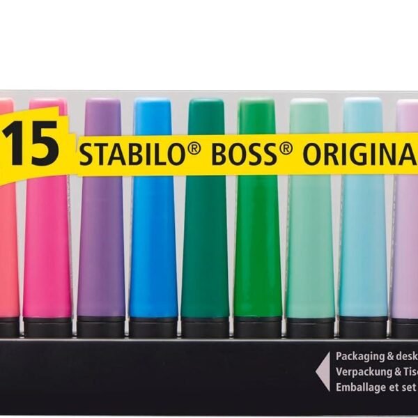SET EVIDENZIATORI STABILO BOSS PZ15 ORIGINAL