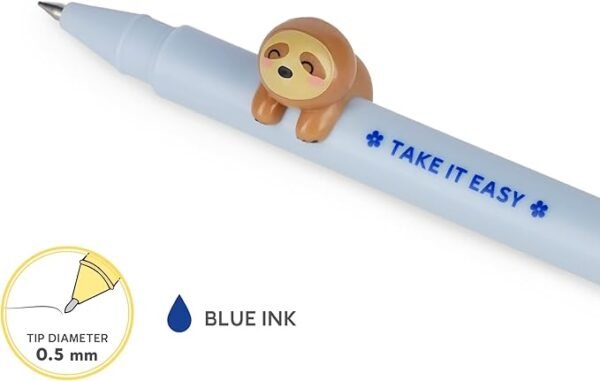 LOVELY FRIENDS - GEL PEN WITH ANIMAL DECORATION -  SLOTH