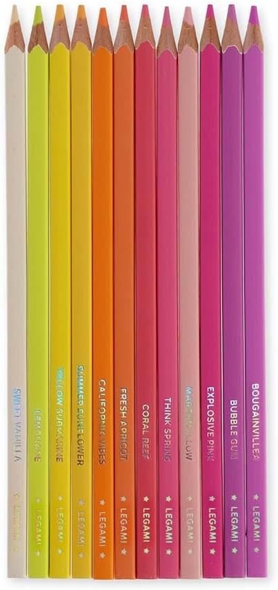 SET 12 MATITE COLORATE - LIVE COLOURFULLY - SUNSET PALETTE
