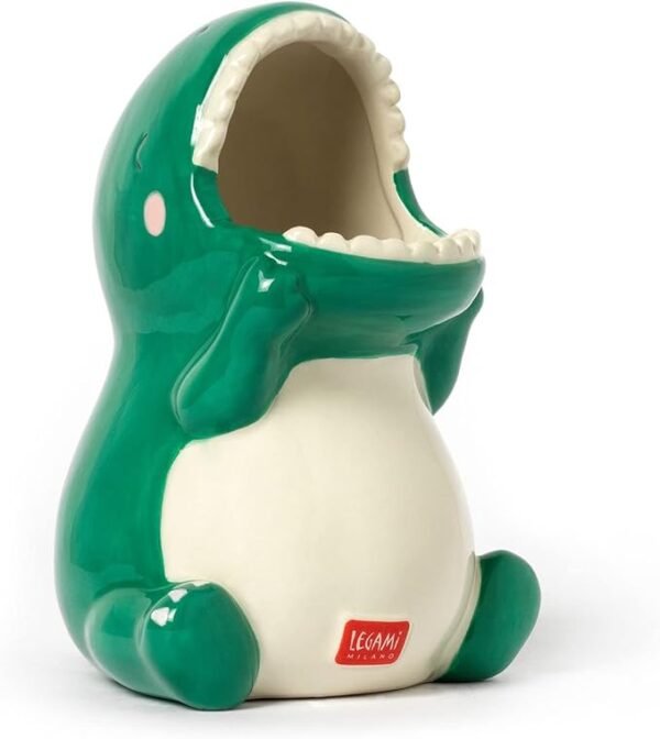 Desk friends - portapenne in ceramica - dino