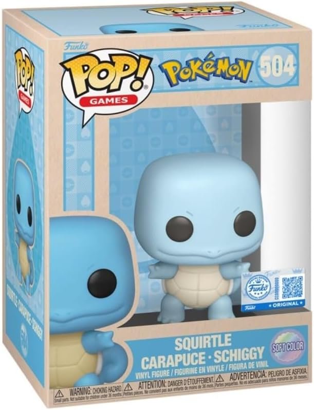 FUNKO POP! POKEMON: SQUIRTLE (SOFT COLOR) (504) EXM