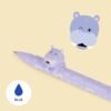 Penna gel animal. decorativo - lovely friends - hippo