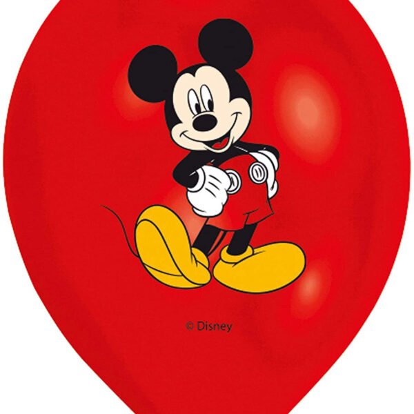 6 Palloncini Mickey col. ass. 27 cm