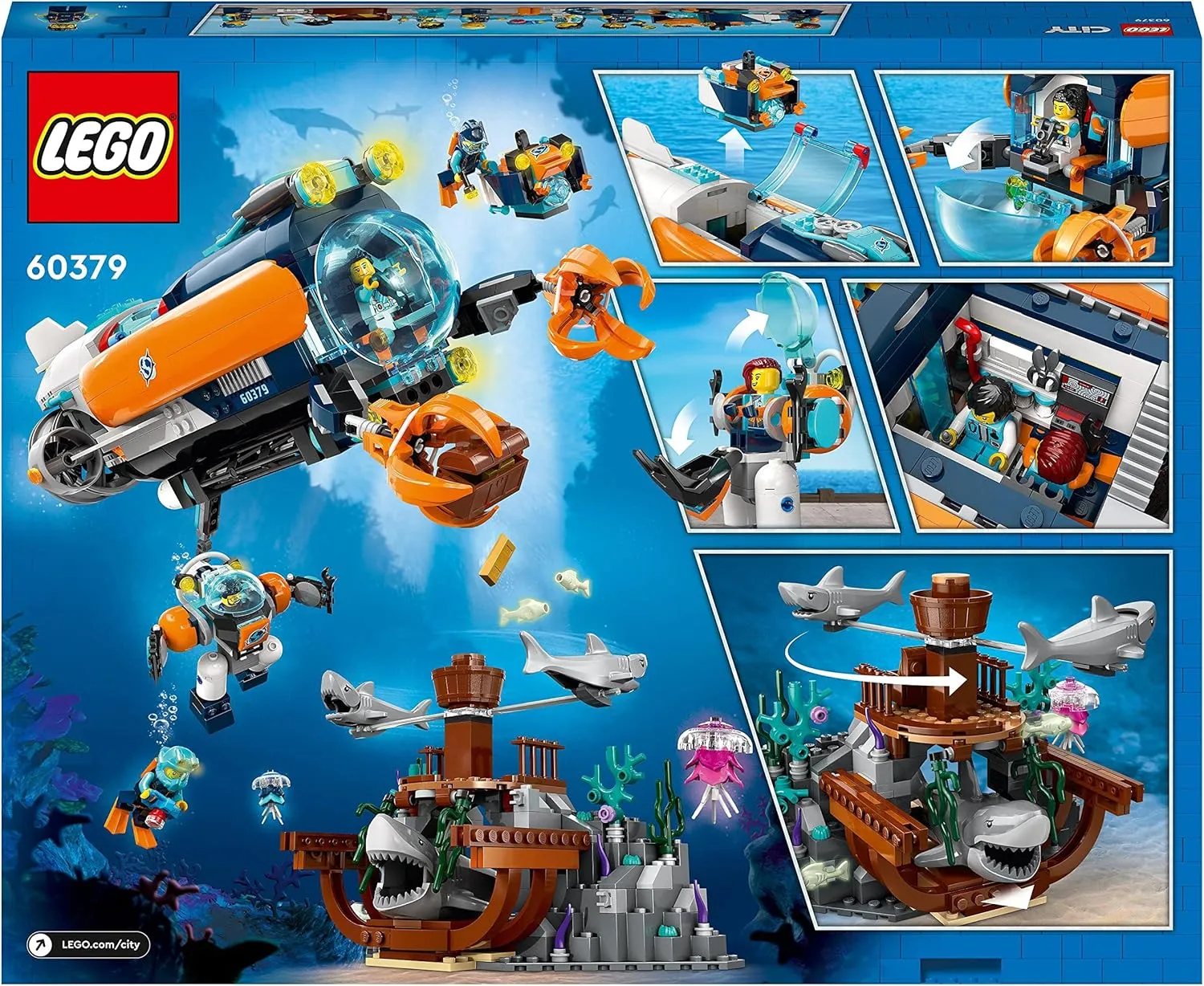 60379 - LEGO City - Sottomarino per esplorazioni abissali - immagine 2