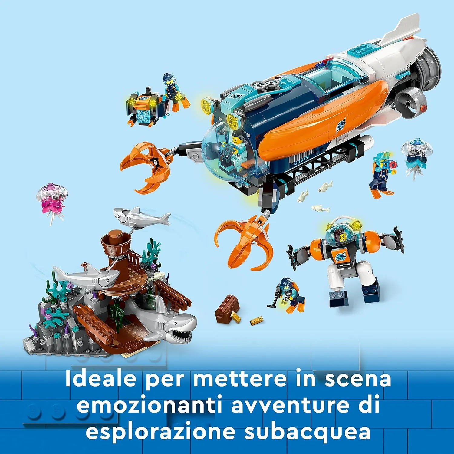 60379 - LEGO City - Sottomarino per esplorazioni abissali - immagine 3