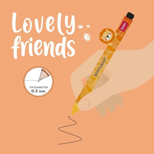 PENNA GEL ANIMAL.
DECORATIVO - LOVELY
FRIENDS - LION