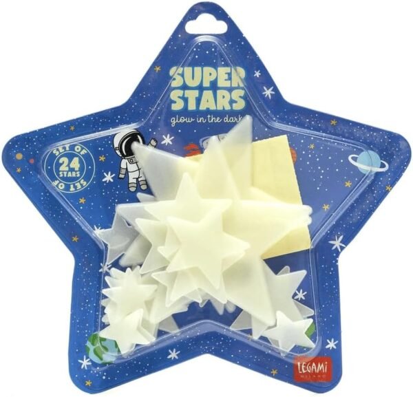 STELLE FOSFORESCENTI ADESIVE - SUPER STARS - SPACE