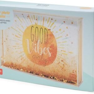 GLITTER PHOTO FRAME MEDIUM - GOOD VIBES