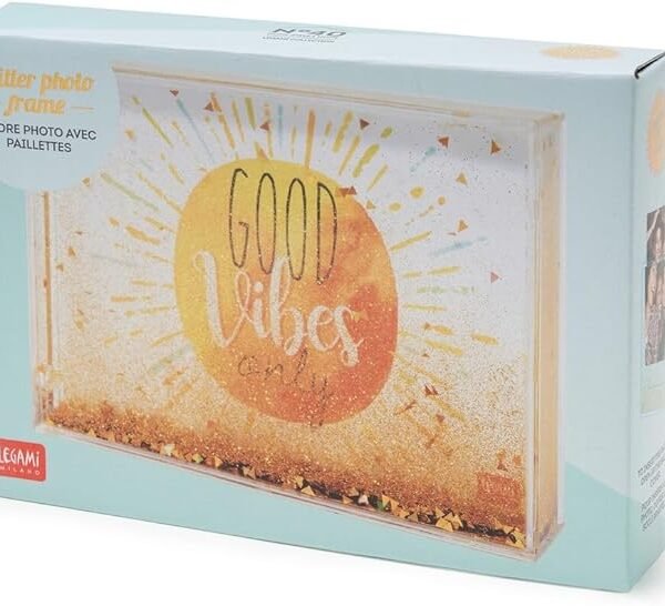 GLITTER PHOTO FRAME MEDIUM - GOOD VIBES