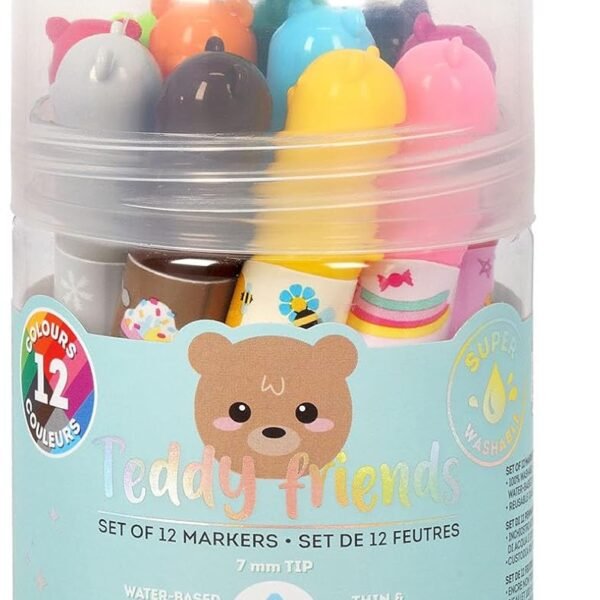 Set di 12 Pennarelli - Teddy Friends