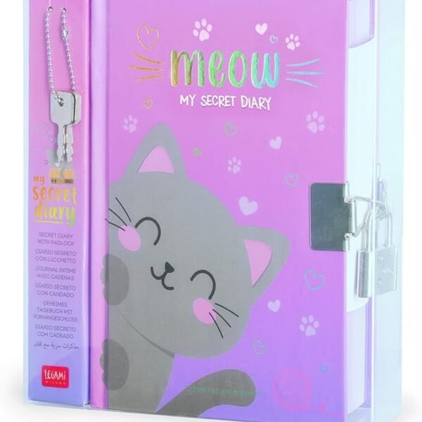 DIARIO SEGRETO CON LUCCHETTO - MY SECRET DIARY - KITTY