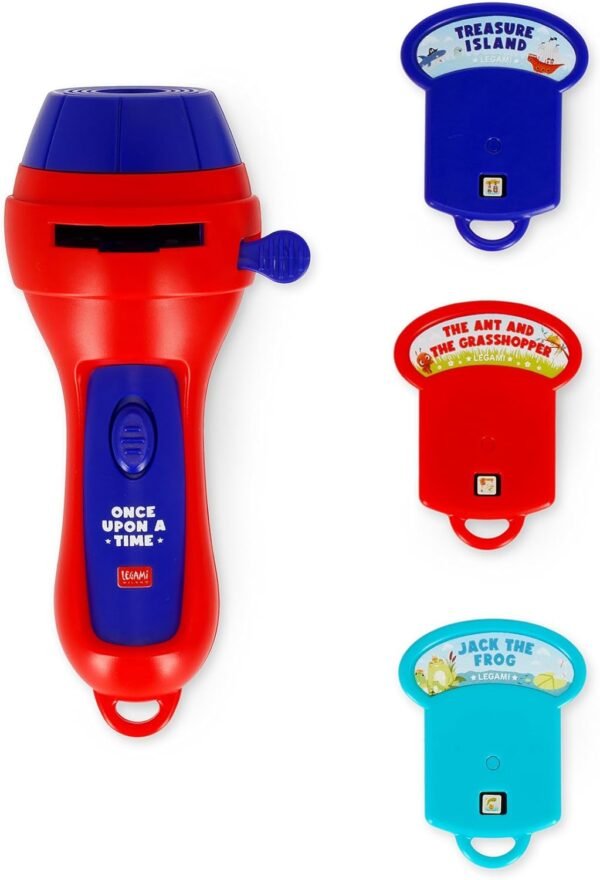 Torcia proietta storie - projector torch - red