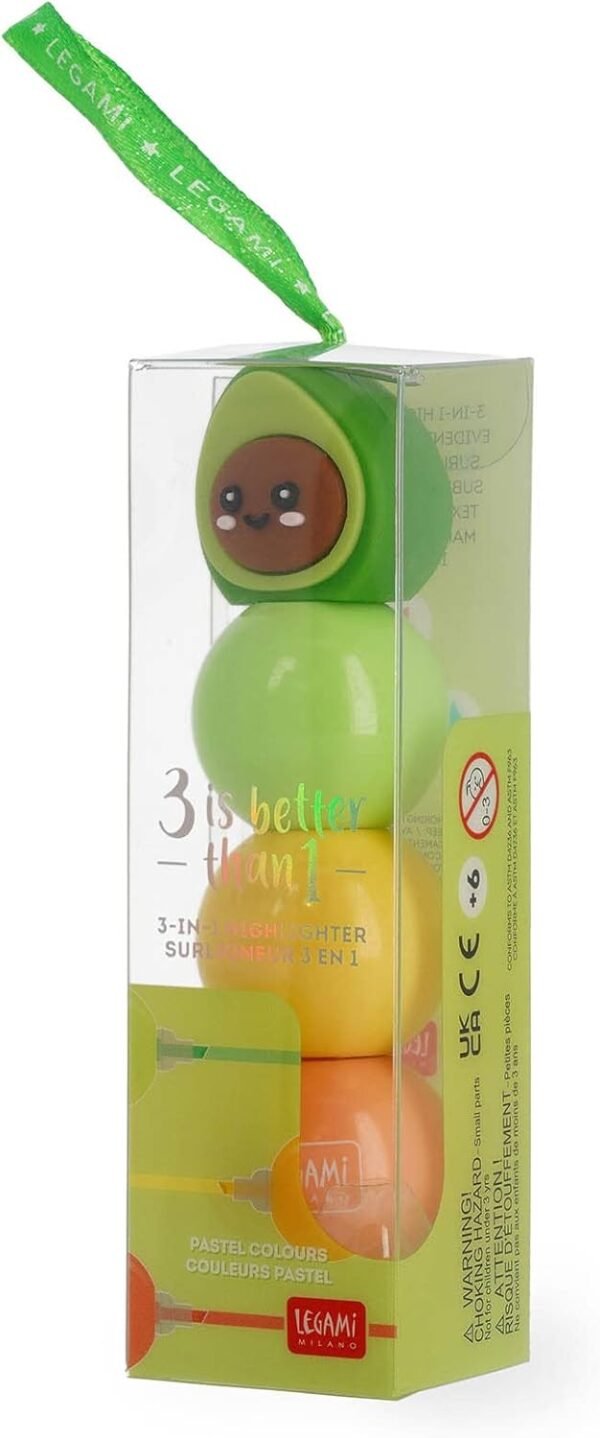 EVIDENZIATORE 3 IN 1 - 3 IS BETTER THAN - AVOCADO
