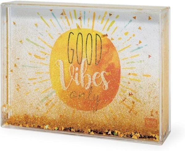 GLITTER PHOTO FRAME MEDIUM - GOOD VIBES