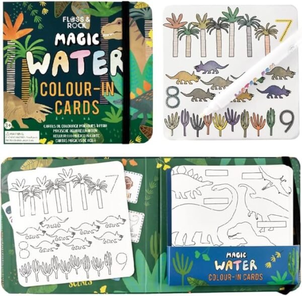 Floss e Rock - Water Pen e Cards - Dino