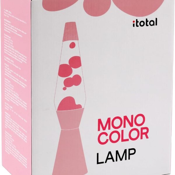 Lampada Lava Spaceship rosa pastello