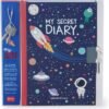 Diario segreto con lucchetto - my secret diary - space