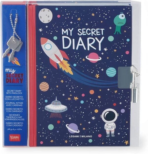 Diario segreto con lucchetto - my secret diary - space