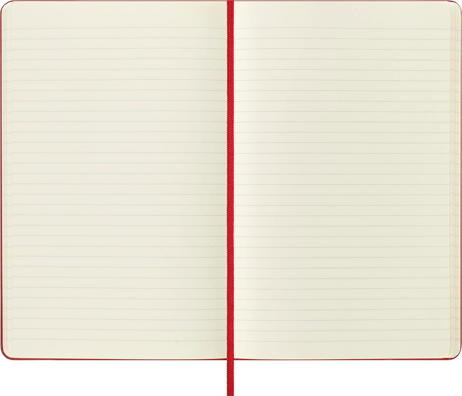 TACCUINO LG C.RIGIDA RIGHE ROSSO MOLESKINE - immagine 3