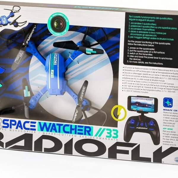RADIOFLY - SPACE WATCHER// 33 DRONE RC C/CAMERA