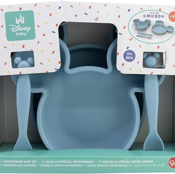 MICKEY GIFT BOX 4 PZ PIATTI + POSATE PP