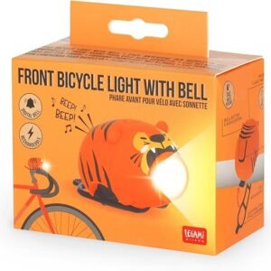 LUCE AN. RICARICABILE PER
BICI - FRONT BICYCLE LIGHT
WITH BELL - TIGER
