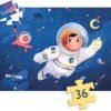 SILHOUETTE PUZZLE - An astronaut on the moon - 36 pcs