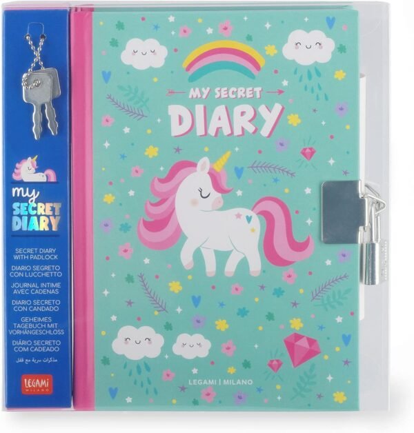 DIARIO SEGRETO CON LUCCHETTO - MY SECRET
DIARY - UNICORN