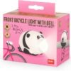 LUCE AN. RICARICABILE PER
BICI - FRONT BICYCLE LIGHT
WITH BELL - PANDA