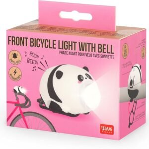 LUCE AN. RICARICABILE PER
BICI - FRONT BICYCLE LIGHT
WITH BELL - PANDA