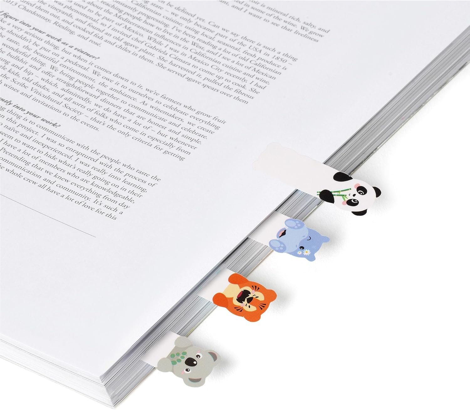 SEGNAPAGINA ADESIVI -KEEP IN MIND - CUTE ANIMALS - immagine 3